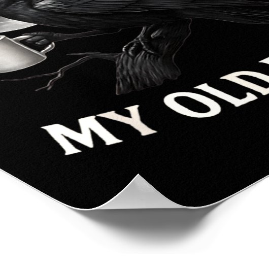 Hello Darkness My Old Friend Crow Coffee Soky Hall Poster (Hoek)