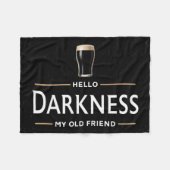 Hello Darkness My Old Friend Funny St Patricks Day Fleece Deken (Voorkant (Horizontaal))
