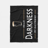 Hello Darkness My Old Friend Funny St Patricks Day Fleece Deken (Voorkant)