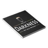 Hello Darkness My Old Friend Funny St Patricks Day Notitieblok (Schuin)