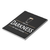 Hello Darkness My Old Friend Funny St Patricks Day Notitieblok (Linkerzijde)