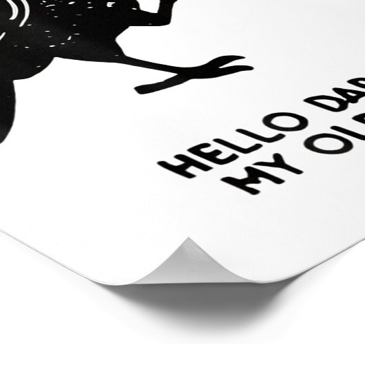 Hello Darkness My Old Friend Meme Crow Drinking Bl Poster (Hoek)