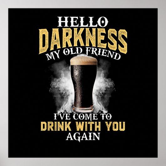 Hello Darkness My Old Friend Poster (Voorkant)