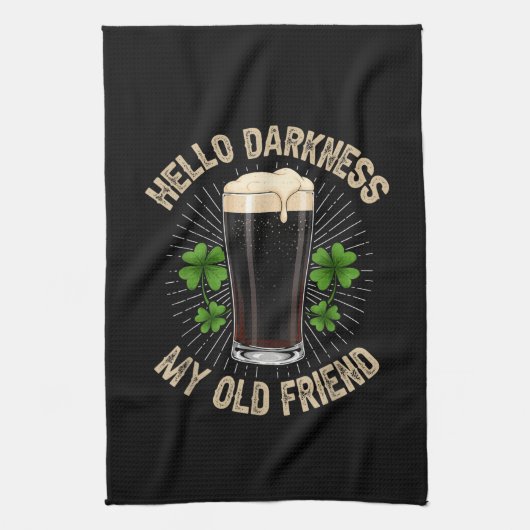Hello Darkness My Old Friend Theedoek (Verticaal)
