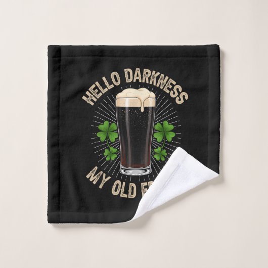 Hello Darkness My Old Friend Washandje (Wasdoekje)