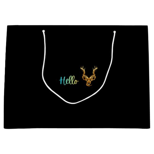 Hello Deer Groot Cadeauzakje (Voorkant)