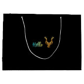 Hello Deer Groot Cadeauzakje (Achterkant)