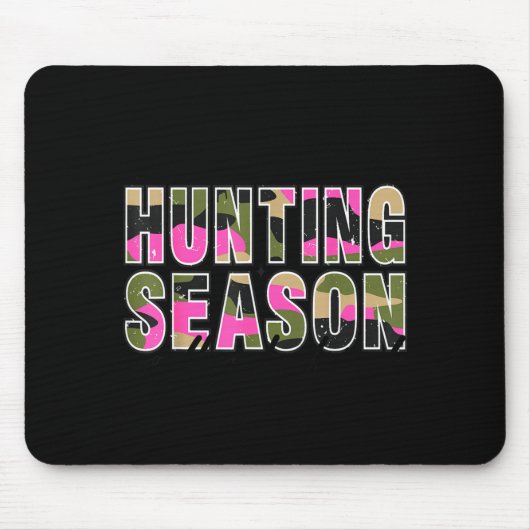 Hello Deer Season Goodbye Boyfriend Camo Flag Hunt Muismat (Voorkant)