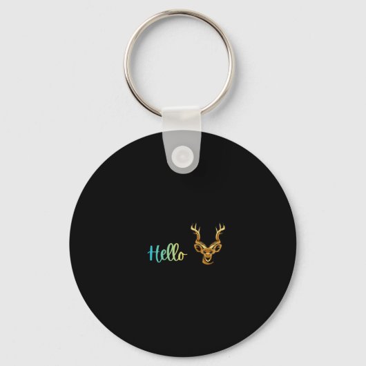 Hello Deer Sleutelhanger (Voorkant)