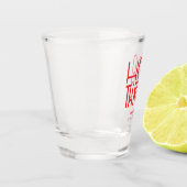 HELLO DERTIG Moderne 30e verjaardag Shot Glas (Links)