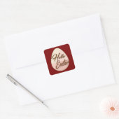 Hello Easter – Minimal Egg Design - Autocolante Vierkante Sticker (Envelop)