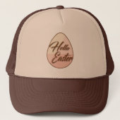 Hello Easter – Minimal Egg Design - boné Trucker Pet (Voorkant)