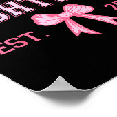 Hello Eighteen Est 2007 Coquette Bow 18th Birthday Poster (Hoek)