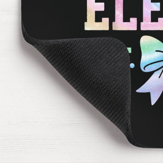 Hello Eleven Est 2014 Coquette Bow 11th Birthday G Muismat (Hoek)