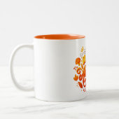 Hello Fall Autumn Leaves Coffee Mug | Cozy Two-Ton Tweekleurige Koffiemok (Links)