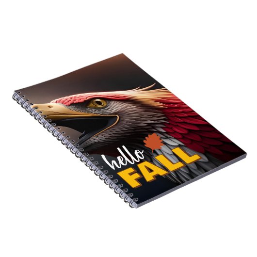 Hello Fall Fantasy Bird Notebook Notitieboek (Rechterzijde)