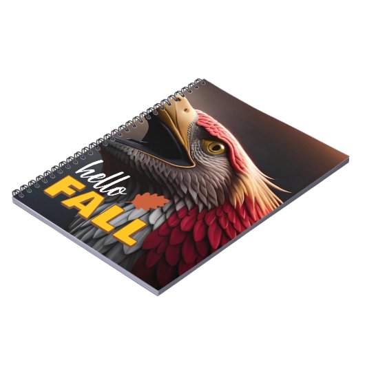 Hello Fall Fantasy Bird Notebook Notitieboek (Linkerzijde)