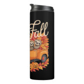 Hello Fall Funny Sloth Halloween pumkin Classic T- Thermosbeker (Geroteerd rechts)