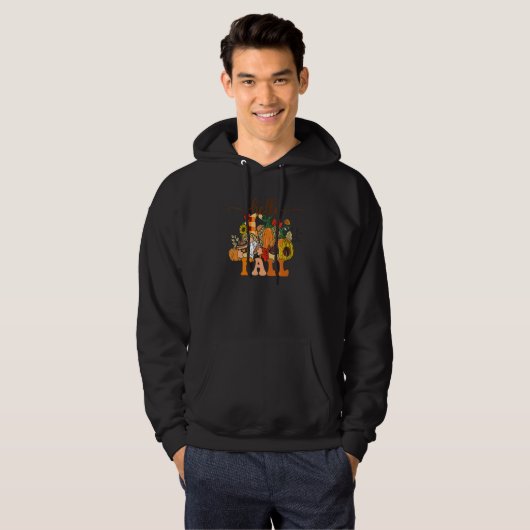 Hello Fall Gnomes  Pumpkin Leopard Autumn For Men  Hoodie (Voorkant volledig)