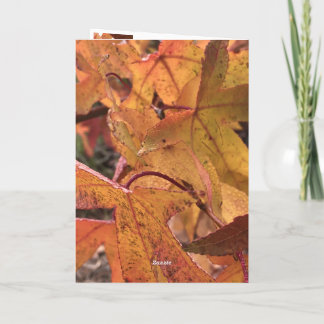 "Hello Fall!" Greeting Card Kaart