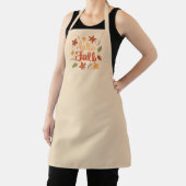  Hello Fall Kitchen Apron with Autumn Leaves Schort (Insitu)