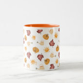“Hello Fall” Mug | Cozy Autumn Aesthetic | Seasona Tweekleurige Koffiemok (Center)