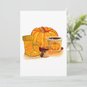 Hello Fall Quote Design Kaart (Staand voorkant)