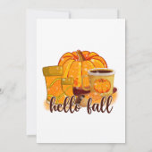 Hello Fall Quote Design Kaart (Achterkant)