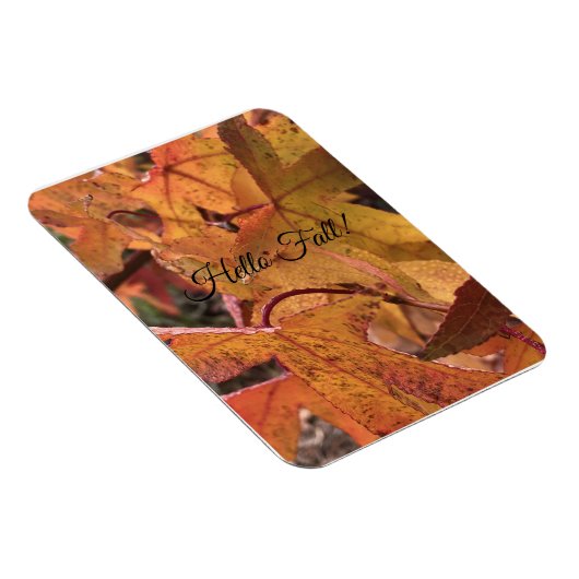 "Hello Fall!" Refrigerator Magnet Magneet (Rechterzijde)