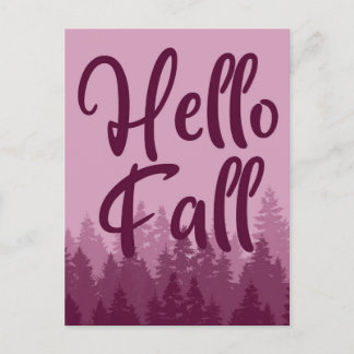 Hello Fall Season Briefkaart