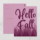 Hello Fall Season Briefkaart (Voorkant / Achterkant)