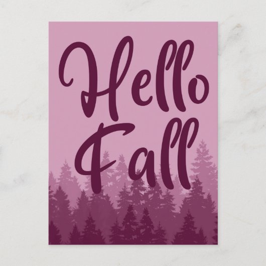 Hello Fall Season Briefkaart (Voorkant)