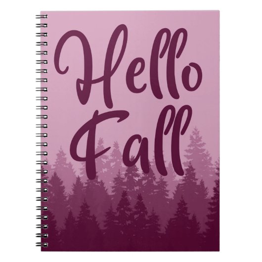 Hello Fall Season Notitieboek (Voorkant)