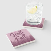 Hello Fall Season Stenen Onderzetter (Zijkant)