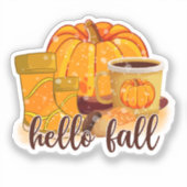 Hello Fall Sticker (Voorkant)