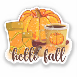Hello Fall Sticker