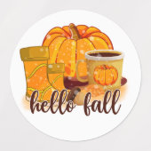 Hello Fall Tags Set Labels (Design 1)