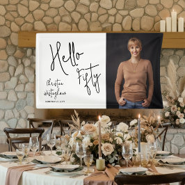 Hello Fifty Photo Script 50th Birthday Party Spandoek