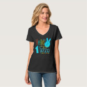Hello First 1st Grade Teacher First Day Of School T-shirt (Voorkant volledig)
