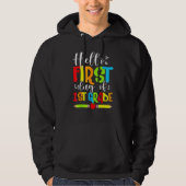 Hello First Day Of 1ST Grade  Back To School 2023 Hoodie (Voorkant)