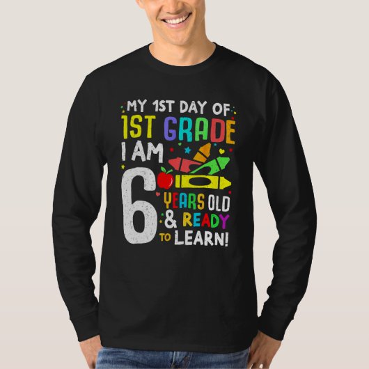 Hello First Day Of 1ST Grade  Back To School 2023  T-shirt (Voorkant)