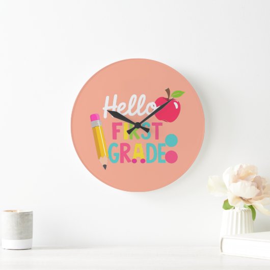 Hello First Grade Team 1st Grade Back to School Grote Klok (Huis)