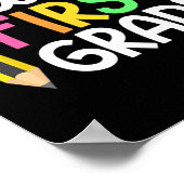 Hello First Grade Team 1st Grade Byck To School Te Poster (Hoek)