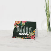 Hello Floral Greeting Card (Voorkant)