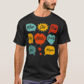 Hello Foreign Languages T shirt Premium (Voorkant)