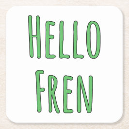 Hello Fren Kartonnen Onderzetters