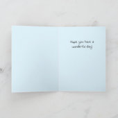 Hello Friendship Whimsical Kid Flying Plane Kaart (Binnen)