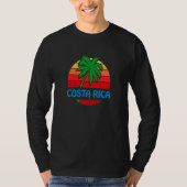Hello From Costa Rica Palm Tree Beach T-shirt (Voorkant)