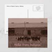Hello from Indiana! Briefkaart (Voorkant / Achterkant)
