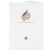 Hello From Mississippi Mockingbird Watercolor (Achterkant)